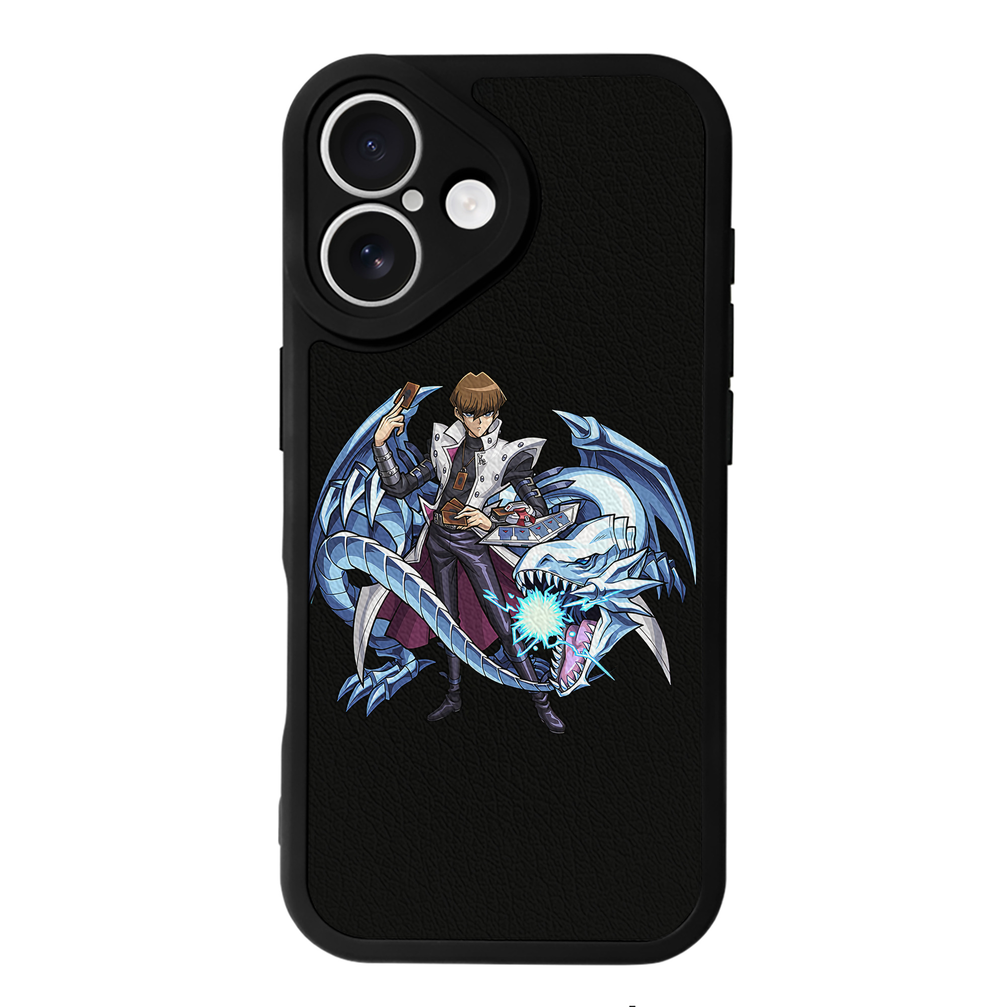 （画像用） 遊☆戯☆王 Yu-Gi-Oh! 【iPhone 16シリーズ対応】シリコンスマホケース（レザー調） 材質：シリコン